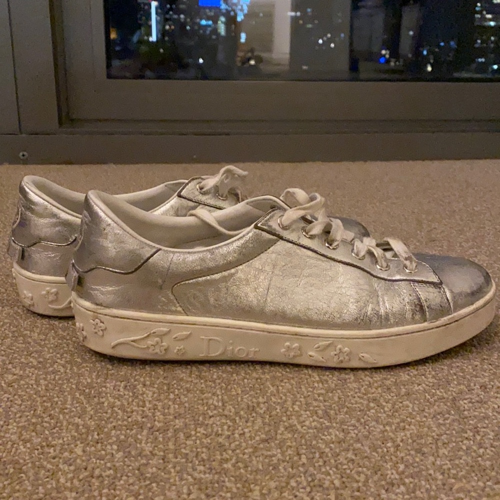 Silver Dior Sneakers